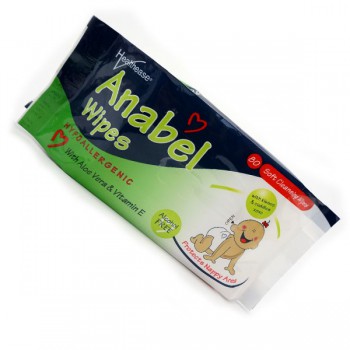 ANABEL WET WIPES - ALCOHOL FREE 80s